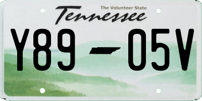 TN license plate Y8905V