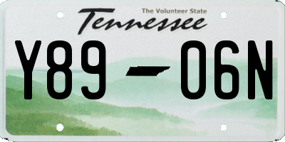 TN license plate Y8906N