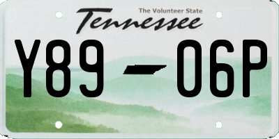 TN license plate Y8906P