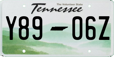 TN license plate Y8906Z