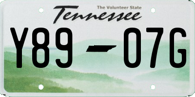 TN license plate Y8907G