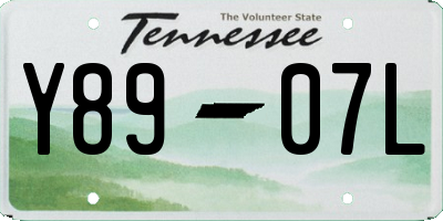 TN license plate Y8907L