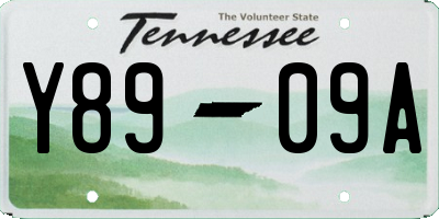 TN license plate Y8909A