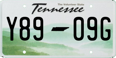 TN license plate Y8909G