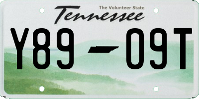 TN license plate Y8909T