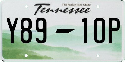 TN license plate Y8910P