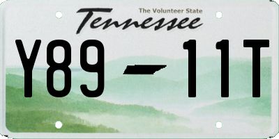 TN license plate Y8911T