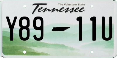 TN license plate Y8911U