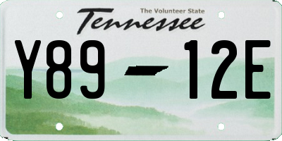 TN license plate Y8912E
