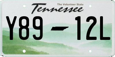TN license plate Y8912L