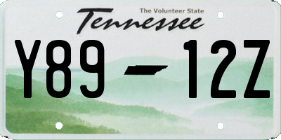 TN license plate Y8912Z