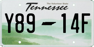 TN license plate Y8914F
