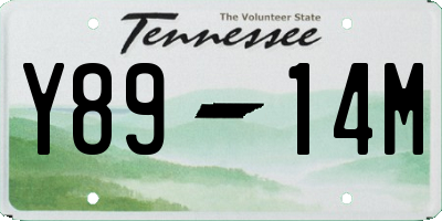 TN license plate Y8914M