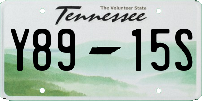 TN license plate Y8915S