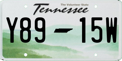 TN license plate Y8915W