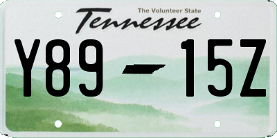 TN license plate Y8915Z