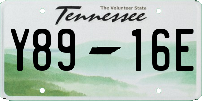 TN license plate Y8916E