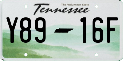 TN license plate Y8916F
