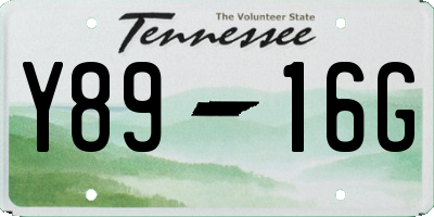 TN license plate Y8916G