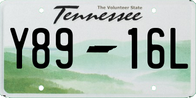 TN license plate Y8916L