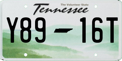 TN license plate Y8916T