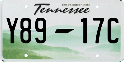 TN license plate Y8917C
