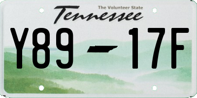 TN license plate Y8917F