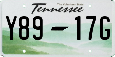 TN license plate Y8917G