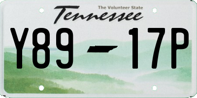 TN license plate Y8917P