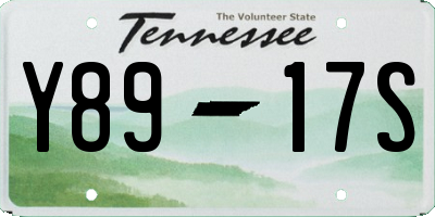 TN license plate Y8917S