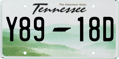 TN license plate Y8918D