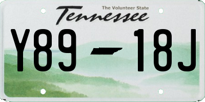 TN license plate Y8918J