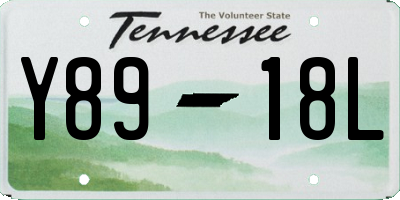 TN license plate Y8918L