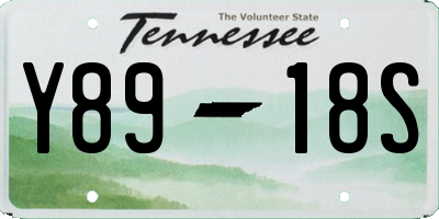 TN license plate Y8918S