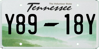 TN license plate Y8918Y