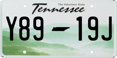 TN license plate Y8919J