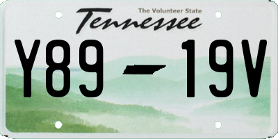 TN license plate Y8919V