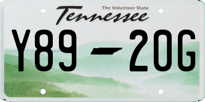 TN license plate Y8920G