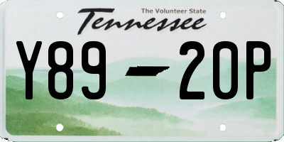 TN license plate Y8920P