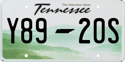 TN license plate Y8920S