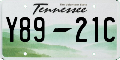 TN license plate Y8921C