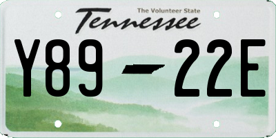 TN license plate Y8922E