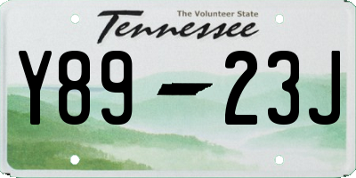 TN license plate Y8923J