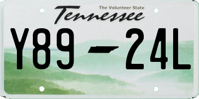 TN license plate Y8924L