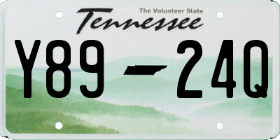 TN license plate Y8924Q
