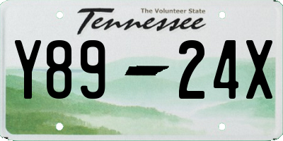 TN license plate Y8924X
