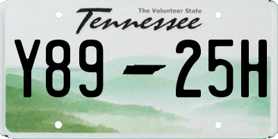 TN license plate Y8925H