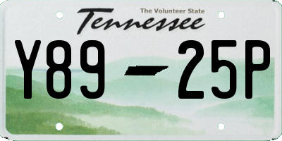 TN license plate Y8925P