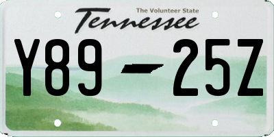 TN license plate Y8925Z