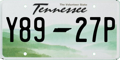 TN license plate Y8927P